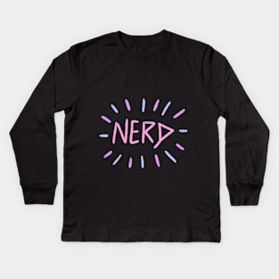 Proud to be nerd Kids Long Sleeve T-Shirt